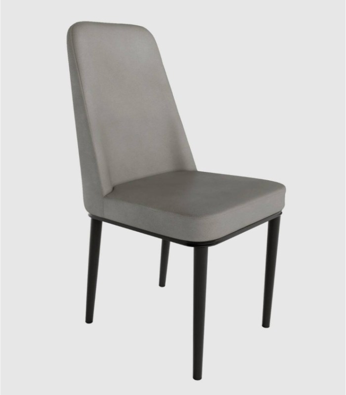 Silla tapizada plomo Oslo