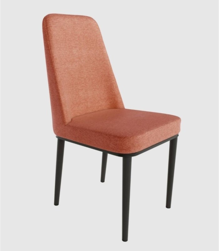 Silla tapizada salmón Oslo