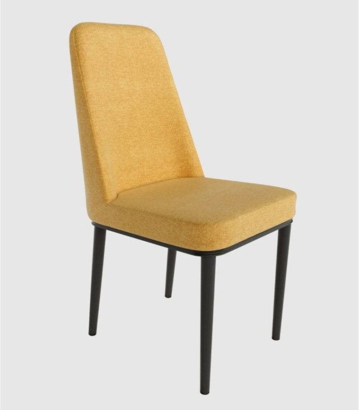 Silla tapizada mostaza Oslo
