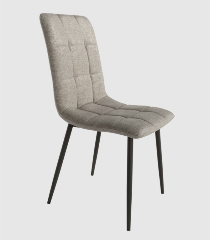 Lisbon light grey upholstered chair