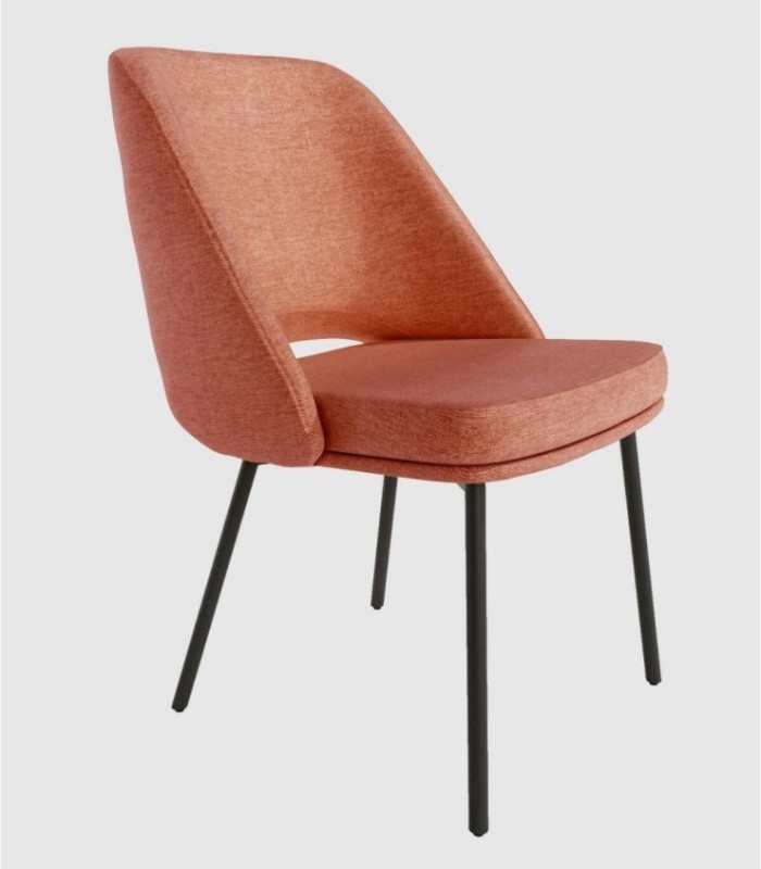 Silla tapizada salmón Beirut