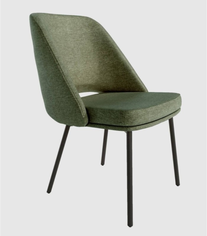 Silla tapizada verde Beirut