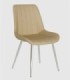 Silla cromada crema Estambul