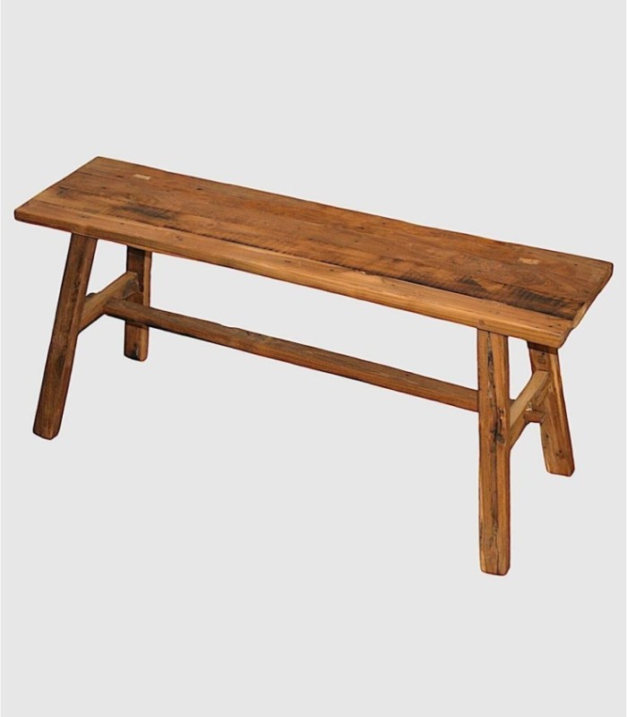 Massief houten bank, 100 cm lang