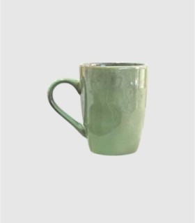 Kleine groene macaroni mok
