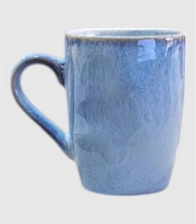 Grote blauwe Macarella koffiemok