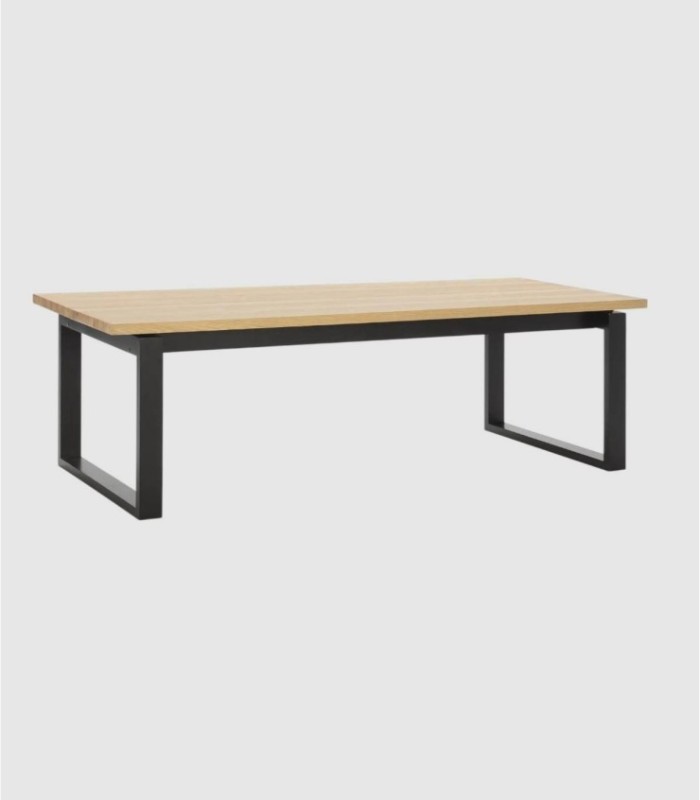 Turga rectangular oak wood table