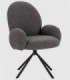 Sillón giratorio Runi gris oscuro