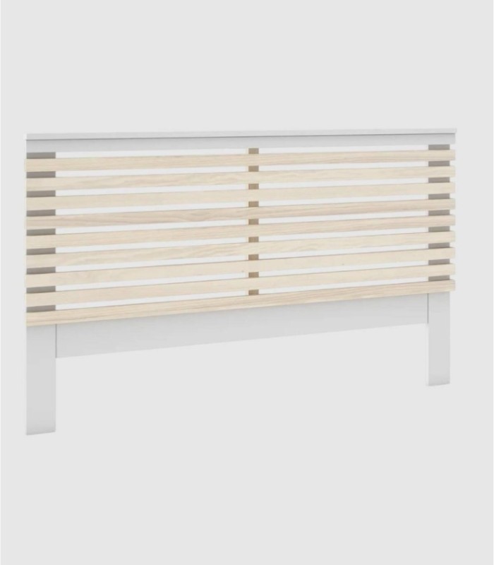 Munet white wooden headboard