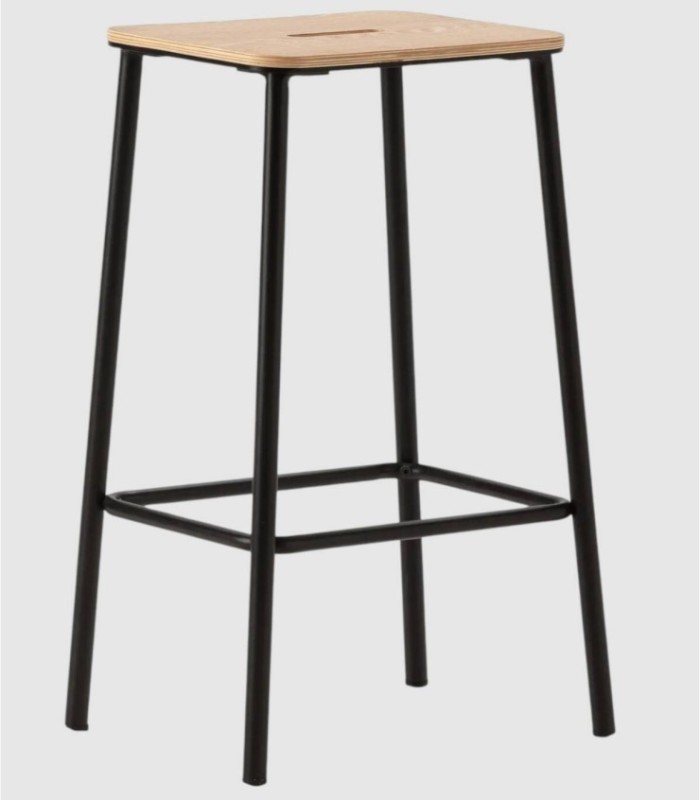 Pack 2 taburetes Konoa negro