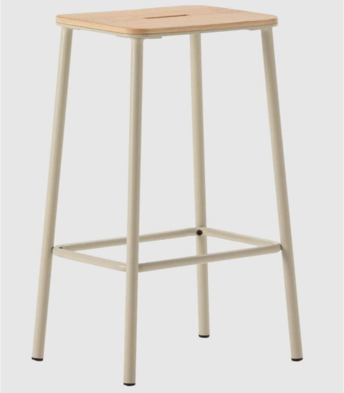 Pack of 2 Konoa beige stools