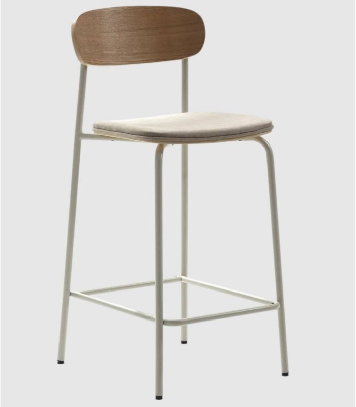 Set van 2 beige Basol-krukjes