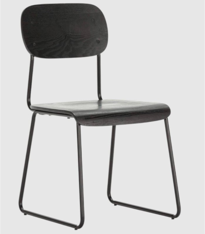 Set van 2 zwarte Neka-stoelen