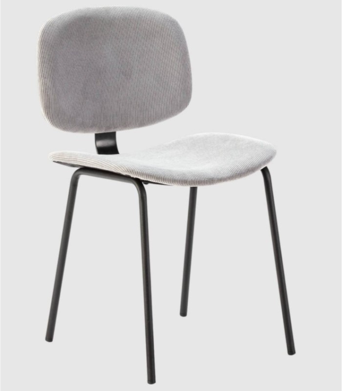 Set van 2 grijze Dimsu-stoelen