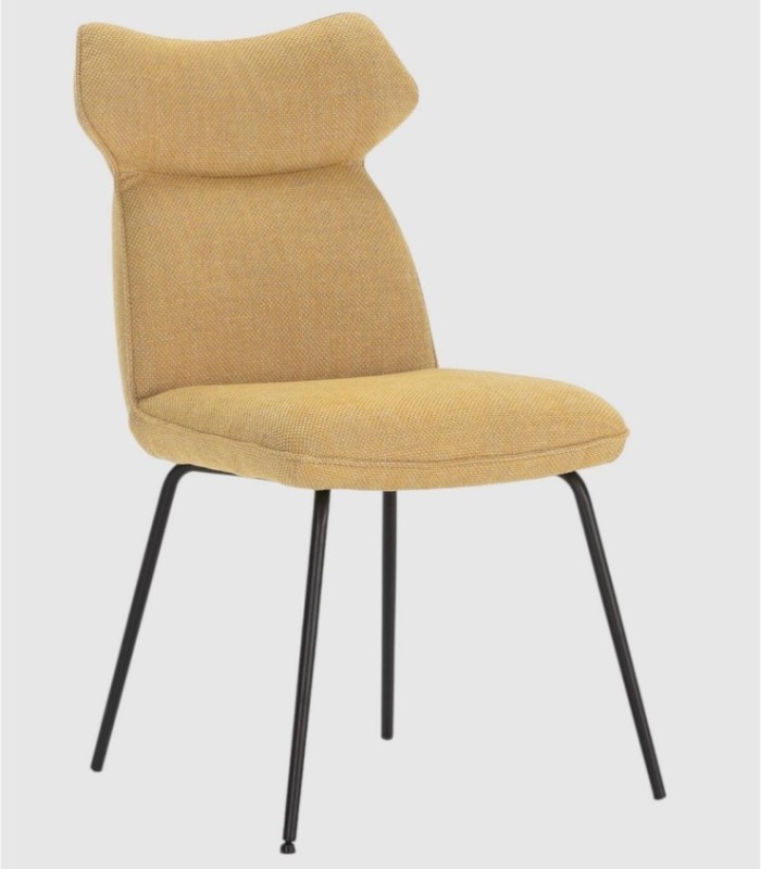 Set van 2 Taka-stoelen, mosterdgeel