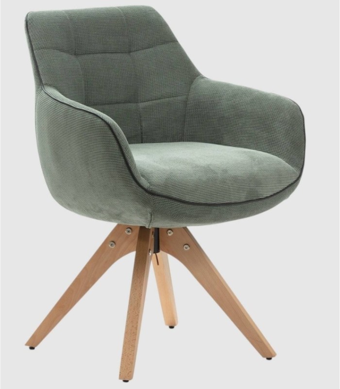 Set van 2 Mose groene fauteuils