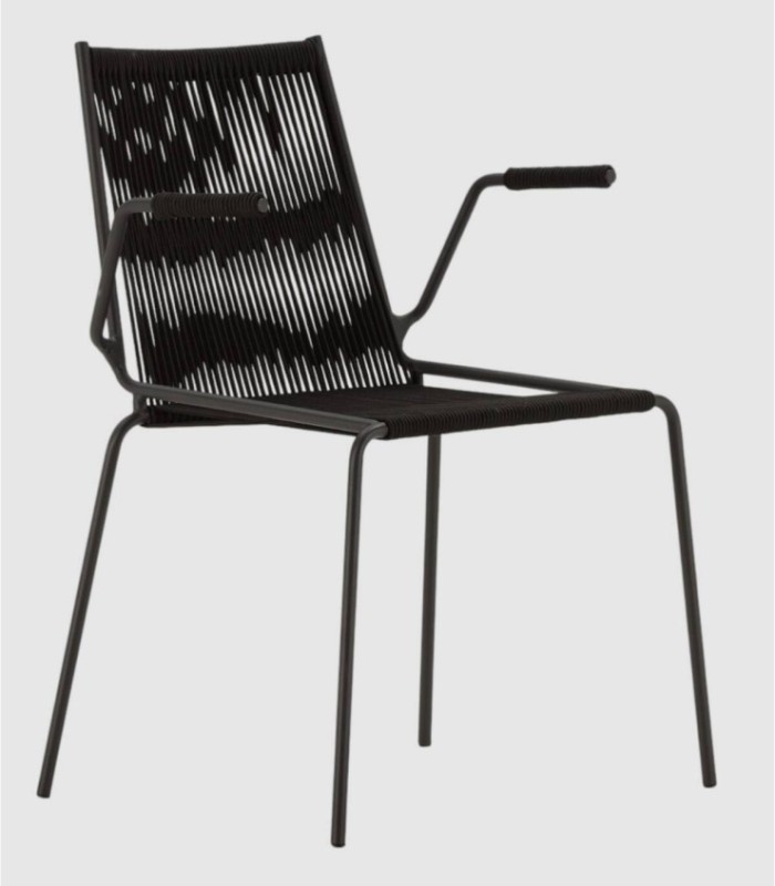 Set van 2 zwarte Neimy fauteuils
