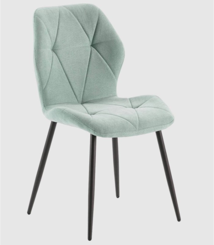 Pack of 4 Voria aquamarine chairs
