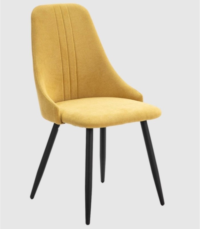 Set van 4 gele Toba-stoelen