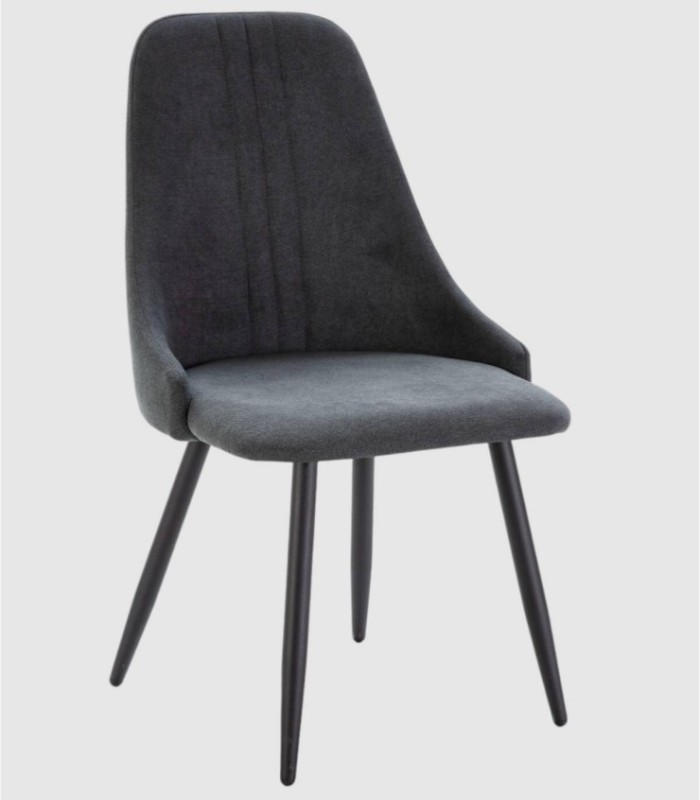 Set van 4 zwarte Toba-stoelen