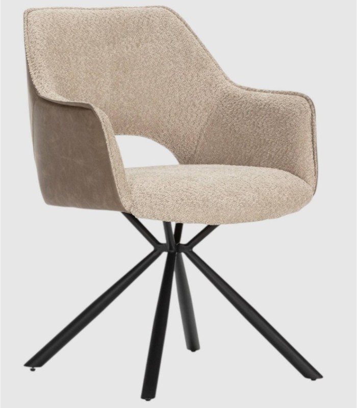 Pack of 2 Elyst beige armchairs