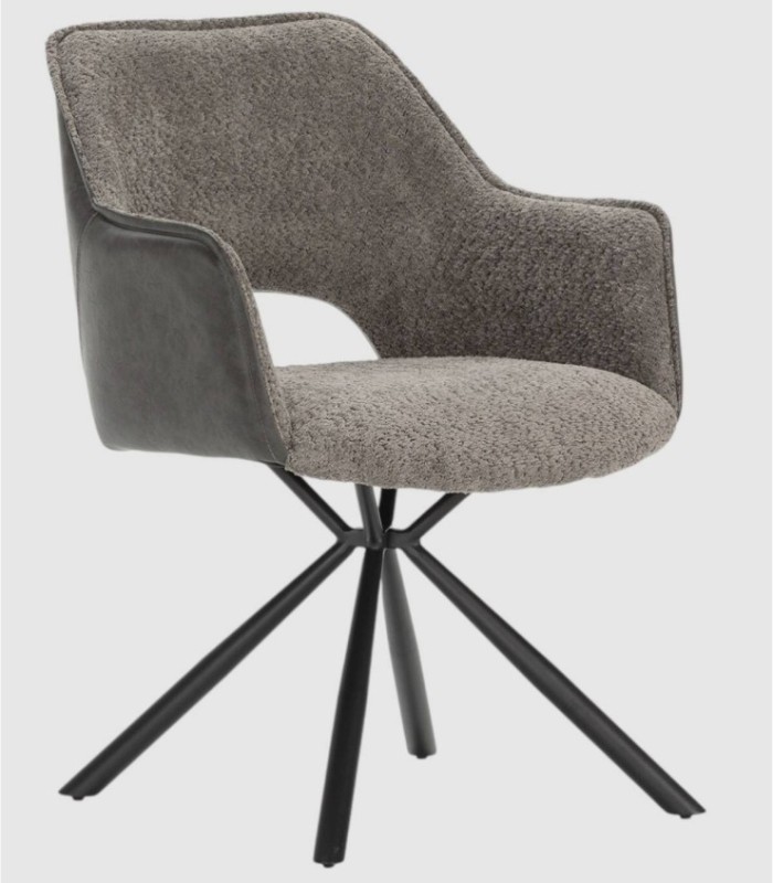 Set van 2 Elyst fauteuils in grijs