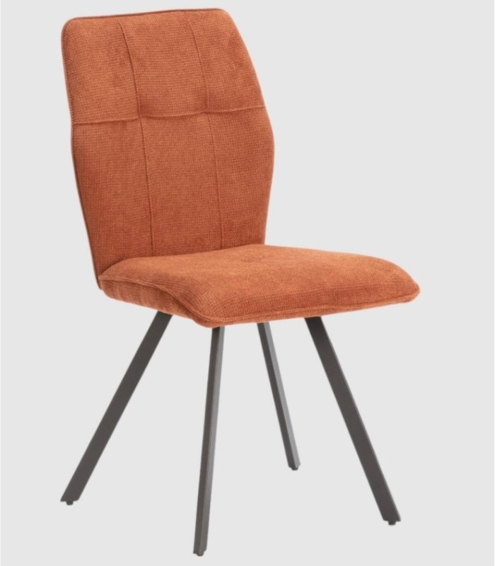 Pack of 4 Seine orange chairs