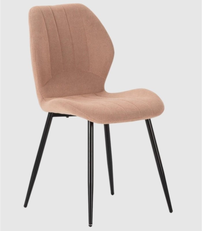 Set van 4 Gerne zalmkleurige stoelen