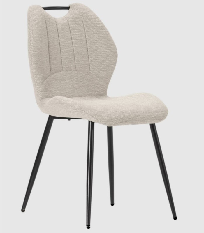 Set van 4 beige Yara-stoelen