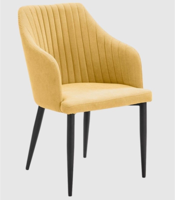 Pack of 2 yellow Guray armchairs