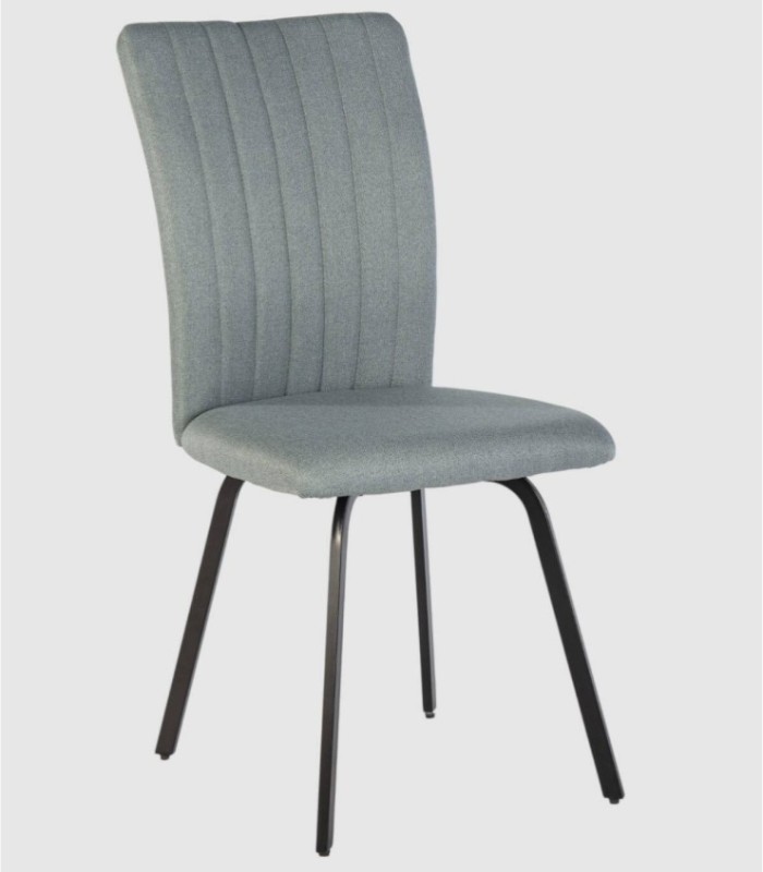Set van 4 turquoise Zulay-stoelen