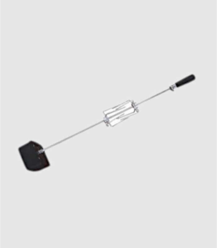 Stainless steel spit with motor and coupling accessories