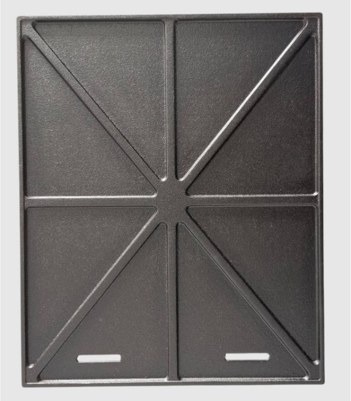 Set 3 planchas de hierro fundido