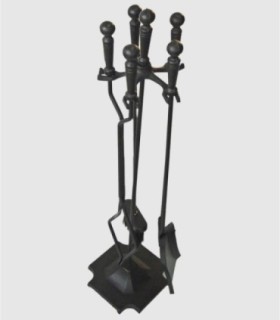 Fireplace utensil set