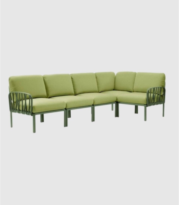 Modulaire 5-zitsbank in de kleur Komodo Agave Avocado