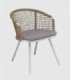 Set 4 sillas Athena khaki