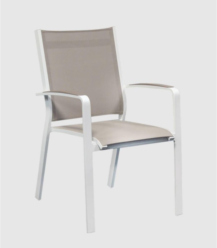 Set 4 sillones khaki comedor Cosmo