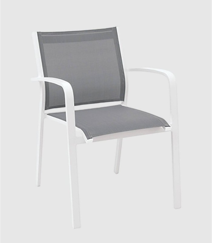 Set 4 sillones gris comedor Gallis