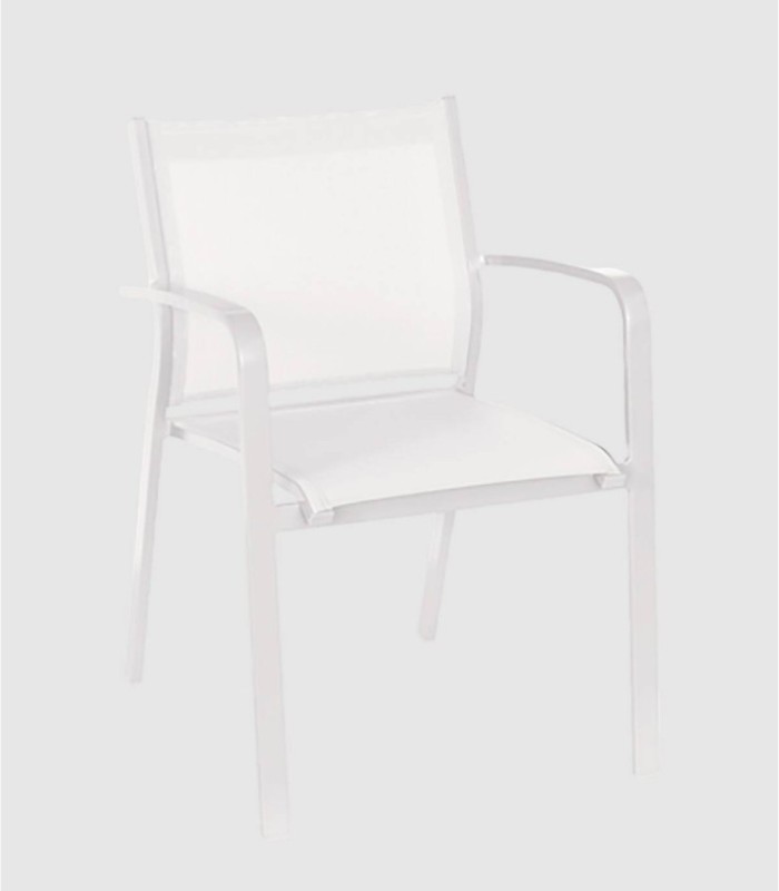 Set van 4 witte Gallis-stoelen