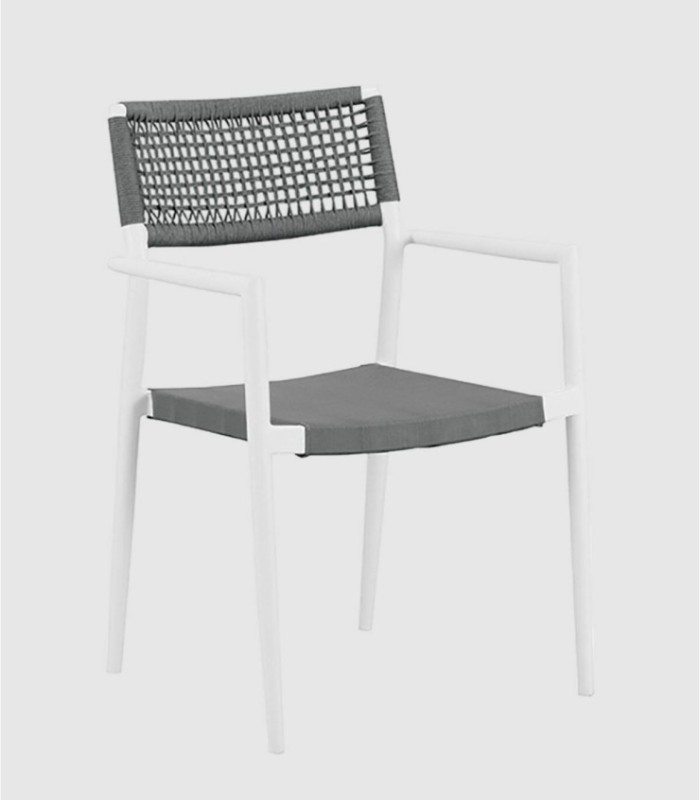 Set of 4 Ontario chairs, grey