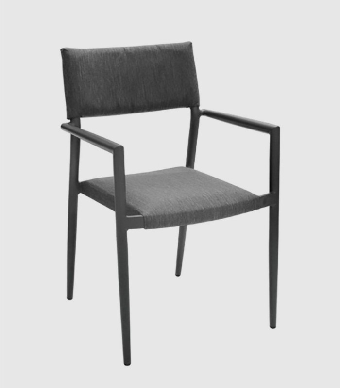 Set of 4 Ontario black chairs
