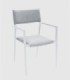 Set 4 sillas Ontario blanco gris