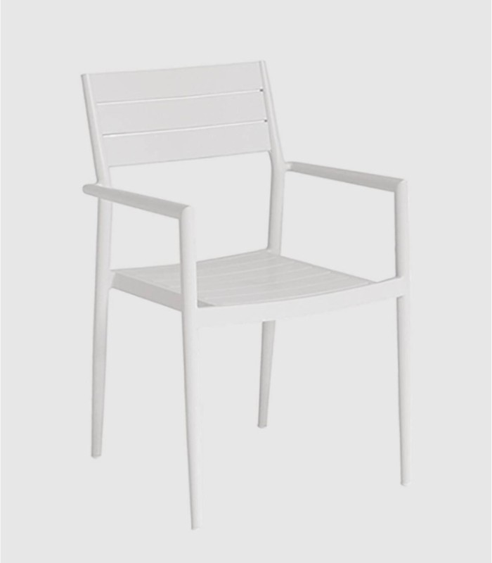 Set of 4 Ontario chairs, white