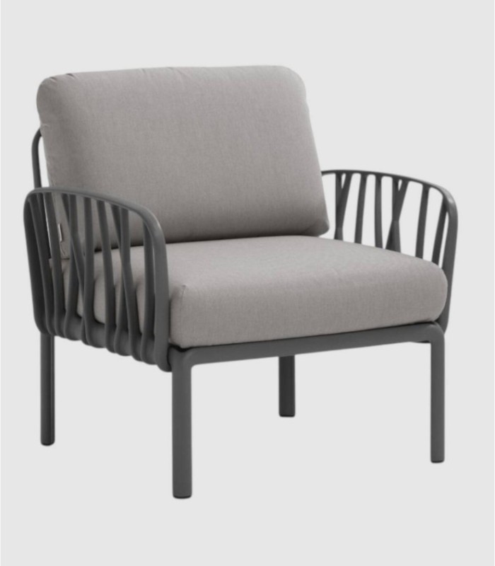 Komodo armchair anthracite grigio