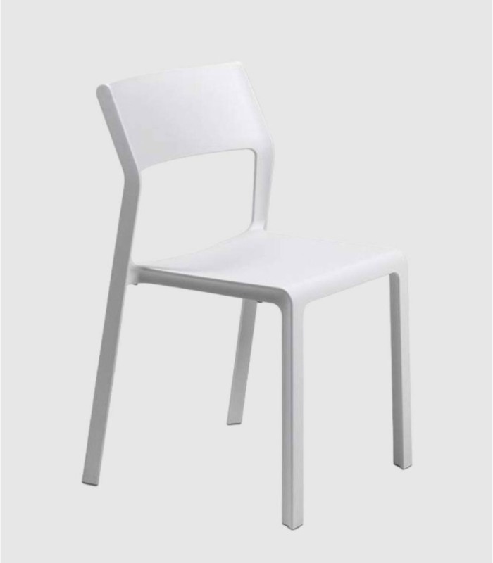 Set of 4 Trill Bistrot white chairs