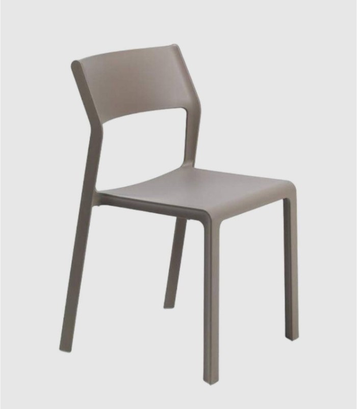 Set of 4 Trill Bistrot chairs in taupe