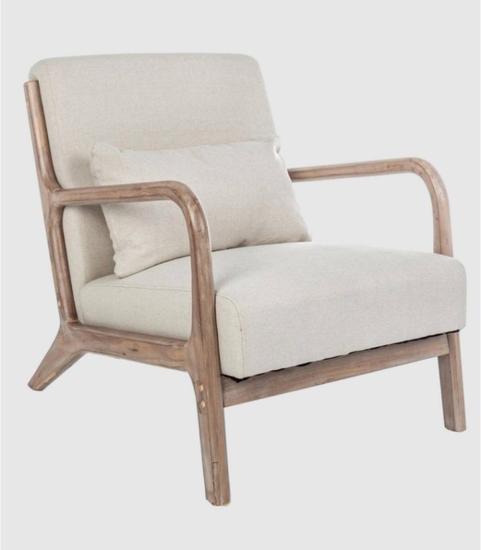 Butaca blanco madera Ancilla