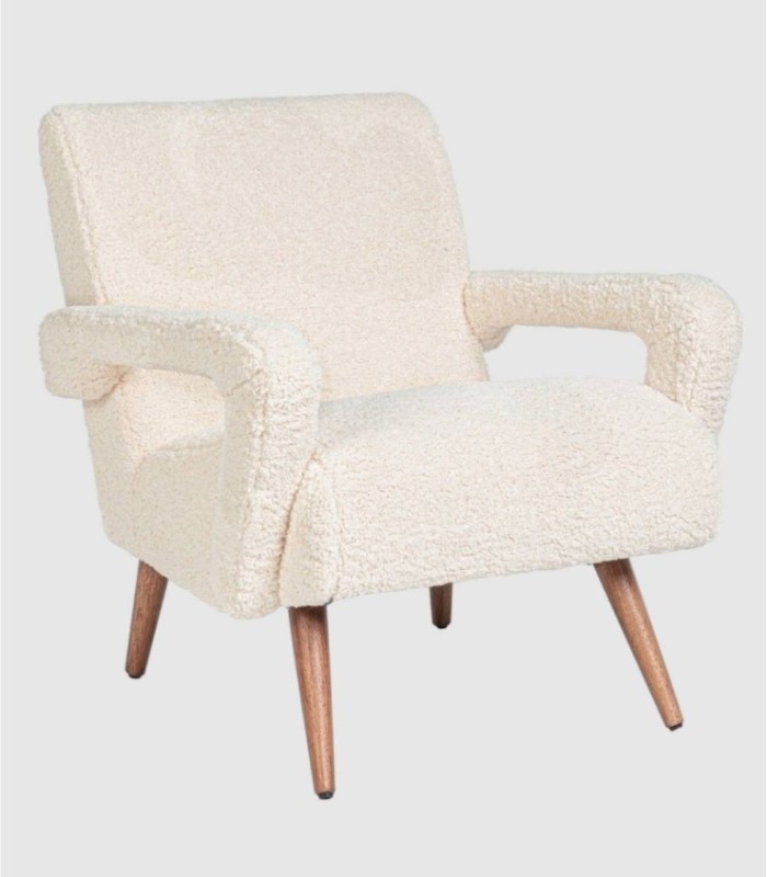 Berna wit gestoffeerde fauteuil