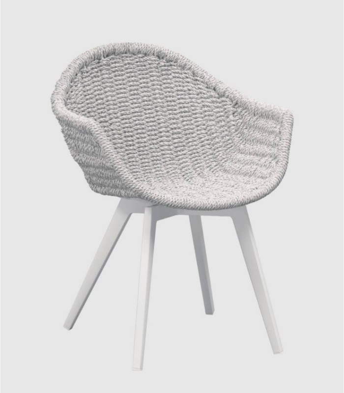 Sillón blanco comedor Campus