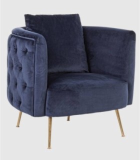 Tenbury blauw gestoffeerde fauteuil